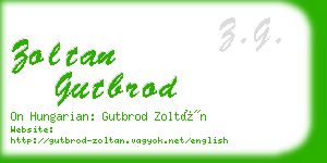 zoltan gutbrod business card